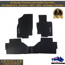 Fits Mazda CX-5 KF - 2017 - 2023 - All Weather 12mm Heavy Duty Rubber floor mats